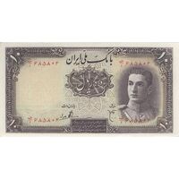 اسکناس 10 ریال سری اول - تک - UNC62 - محمد رضا شاه