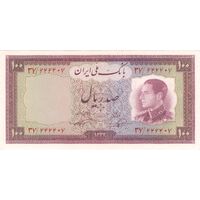 اسکناس 100 ریال 1333 - تک - AU58 - محمد رضا شاه