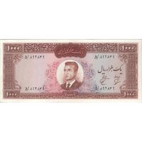 اسکناس 1000 ریال 1341 - تک - AU58 - محمد رضا شاه