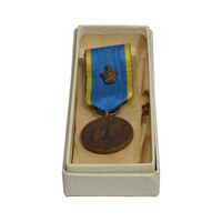 مدال برنز آویزی تاجگذاری 1346 (شب) - UNC - محمد رضا شاه