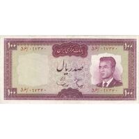 اسکناس 100 ریال (هویدا - سمیعی) - تک - VF35 - محمد رضا شاه