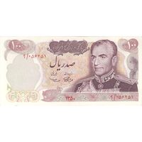 اسکناس 100 ریال 1350 - تک - UNC62 - محمد رضا شاه