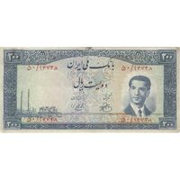 اسکناس 200 ریال 1330 - تک - F15 - محمد رضا شاه