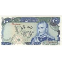 اسکناس 200 ریال (انصاری - یگانه) - تک - AU50 - محمد رضا شاه