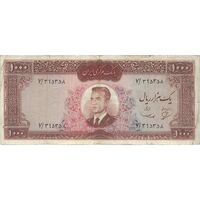اسکناس 1000 ریال (بهنیا - سمیعی) - تک - VF30 - محمد رضا شاه