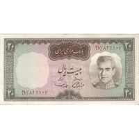 اسکناس 20 ریال (آموزگار - سمیعی) - تک - EF40 - محمد رضا شاه