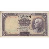 اسکناس 10 ریال پشت فارسی (مهر 1321) - تک - VF35 - رضا شاه