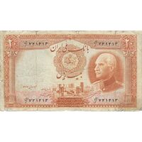 اسکناس 20 ریال پشت فارسی (مهر 1321) - تک - VF25 - رضا شاه