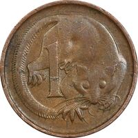 سکه 1 سنت 1972 الیزابت دوم - EF40 - استرالیا