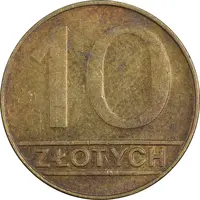 سکه 10 زلوتی 1989 جمهوری سوم - EF45 - لهستان