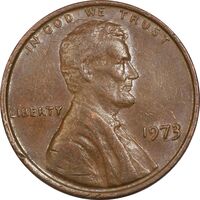 سکه 1 سنت 1973 لینکلن - EF45 - آمریکا