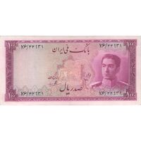 اسکناس 100 ریال سری سوم - تک - EF45 - محمد رضا شاه