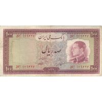 اسکناس 100 ریال 1333 - تک - VF30 - محمد رضا شاه