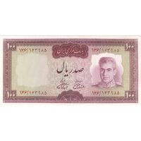 اسکناس 100 ریال (آموزگار - فرمان فرماییان) نوشته قرمز - تک - UNC62 - محمد رضا شاه
