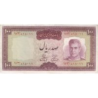 اسکناس 100 ریال (آموزگار - فرمان فرماییان) نوشته قرمز - تک - VF30 - محمد رضا شاه