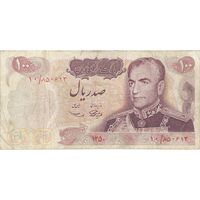 اسکناس 100 ریال 1350 - تک - VF25 - محمد رضا شاه