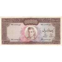 اسکناس 1000 ریال (آموزگار - فرمان فرماییان) - تک - VF35 - محمد رضا شاه