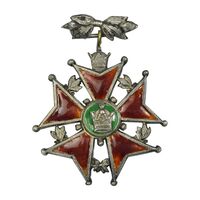 نشان خدمت شهربانی درجه سه - EF - رضا شاه