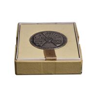 مدال نقره انقلاب سفید 1346 (با جعبه فابریک) - UNC - محمد رضا شاه