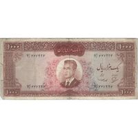 اسکناس 1000 ریال (بهنیا - سمیعی) - تک - VF20 - محمد رضا شاه