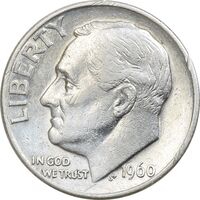 سکه 1 دایم 1960D روزولت - EF45 - آمریکا