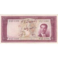 اسکناس 100 ریال کراواتی 1330 - تک - EF40 - محمد رضا شاه