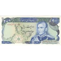 اسکناس 200 ریال شهیاد آریامهر (انصاری - مهران) - تک - AU58 - محمد رضا شاه