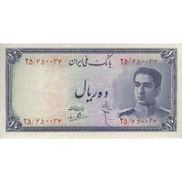 اسکناس 10 ریال سری سوم - تک - AU58 - محمد رضا شاه