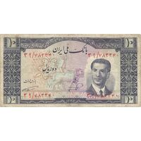 اسکناس 10 ریال 1332 - تک - VF25 - محمد رضا شاه