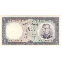 اسکناس 10 ریال 1340 - تک - AU58 - محمد رضا شاه