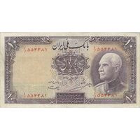اسکناس 10 ریال پشت فارسی (مهر 1321) - تک - VF30 - رضا شاه