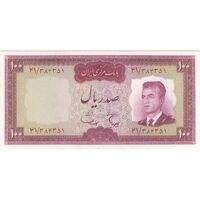 اسکناس 100 ریال (هویدا - سمیعی) - تک - UNC61 - محمد رضا شاه
