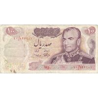 اسکناس 100 ریال 1350 - تک - VF30 - محمد رضا شاه