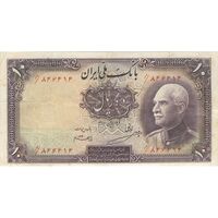 اسکناس 10 ریال پشت فارسی (مهر 1321) - تک - VF30 - رضا شاه