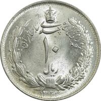 سکه 10 ریال 1323 - MS63 - محمد رضا شاه