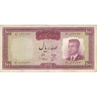 اسکناس 100 ریال 1342 - تک - VF30 - محمد رضا شاه