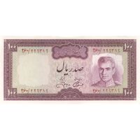 اسکناس 100 ریال (آموزگار - جهانشاهی) - تک - UNC62 - محمد رضا شاه