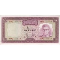 اسکناس 100 ریال (آموزگار - جهانشاهی) - تک - AU50 - محمد رضا شاه