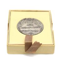 مدال نقره انقلاب سفید 1346 (با جعبه) - UNC - محمد رضا شاه