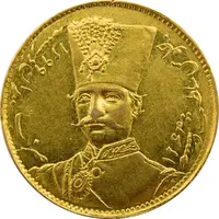 سکه طلا 1 تومان تصویری 1299 - MS63 - ناصرالدین شاه