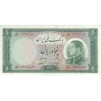 اسکناس 50 ریال 1333 - تک - UNC63 - محمد رضا شاه