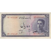 اسکناس 10 ریال سری سوم - تک - EF40 - محمد رضا شاه