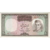 اسکناس 20 ریال (آموزگار - سمیعی) - تک - UNC62 - محمد رضا شاه