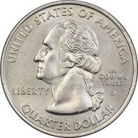 سکه کوارتر دلار 2005D ایالتی (ویرجینیای غربی) - MS61 - آمریکا