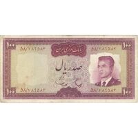 اسکناس 100 ریال (هویدا - سمیعی) - تک - VF30 - محمد رضا شاه