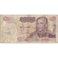 اسکناس 100 ریال 1350 - تک - VF25 - محمد رضا شاه