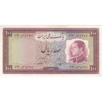 اسکناس 100 ریال 1333 - تک - AU58 - محمد رضا شاه