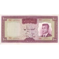 اسکناس 100 ریال (هویدا - سمیعی) - تک - AU58 - محمد رضا شاه