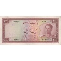 اسکناس 1000 ریال کوه دماوند - تک - EF40 - محمد رضا شاه