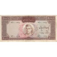 اسکناس 1000 ریال (آموزگار - سمیعی) نوشته قرمز - VF30 - محمد رضا شاه